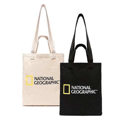 reusable grocery bags shopping tote with national geographic prints laminated