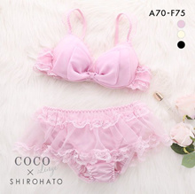 Qoo10 - ☆colorful dna ☆flora bra panty set/ Korean Fashion