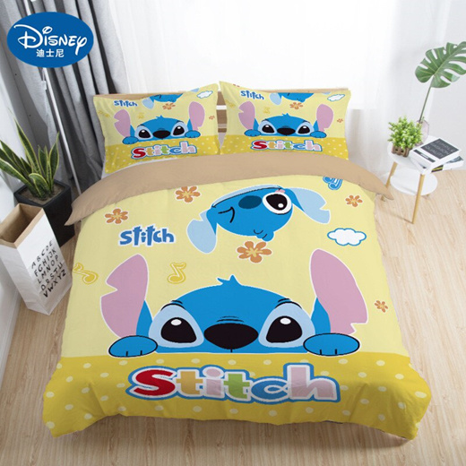 Disney Cute Stitch Bedding Set, Stitch Bed Set Twin
