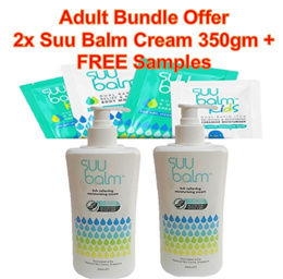 [Suu Balm] Adult Moisturizing Cream 350gmx2 Twin Pack *Fight Eczema*Relief of Itchy Skin*