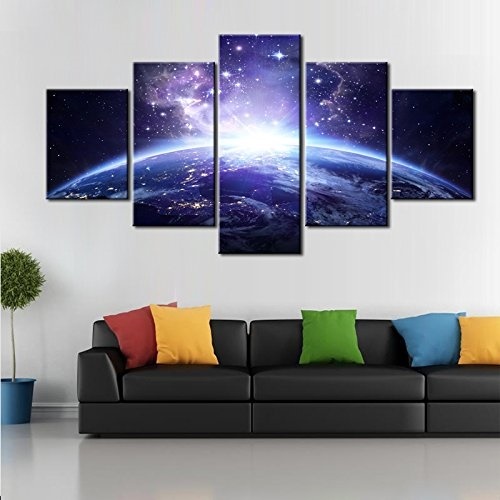 Qoo10 Usa Dingdong Art Framed Galaxy Canvas Wall Art Painting Abstract Gl Furniture Deco