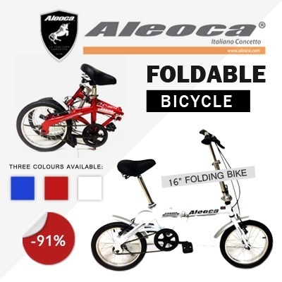 aleoca foldable bike