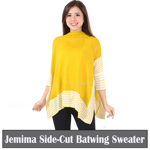 [BIG SALE RAMADHAN] Sweater Rajut JEMIMA SIDE-CUT BATWING Deals for only Rp61.970 instead of Rp72.906