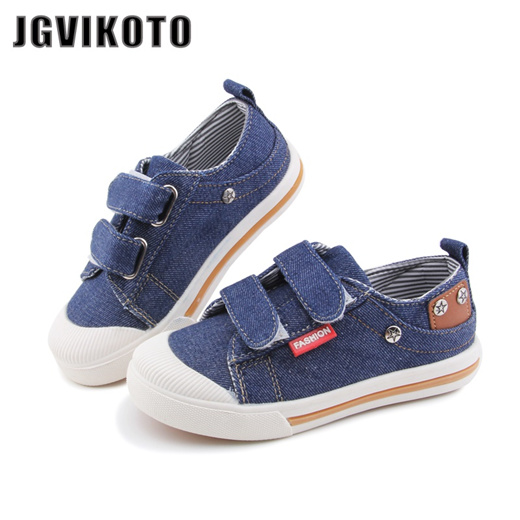 Girls Boys Sneakers Jeans Canvas 