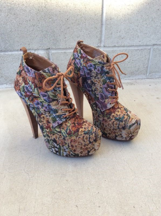 aldo floral heels