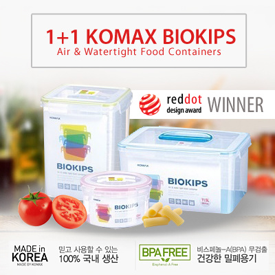 Komax Biokips Rectangular Air & Water Tight Food Container 450ml