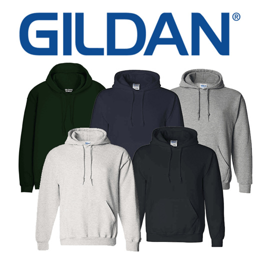 Qoo10 Gildan Unisex Basic Plain Long Sleeve Hoodie G12500