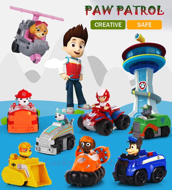 paw patrol 6 piece set