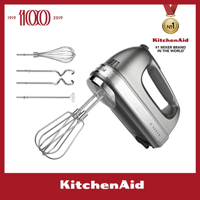 Qoo10 Kitchenaid 9 Speed Hand Mixer Metallic Silver 5khm9212bcu 廚房 客廳專區