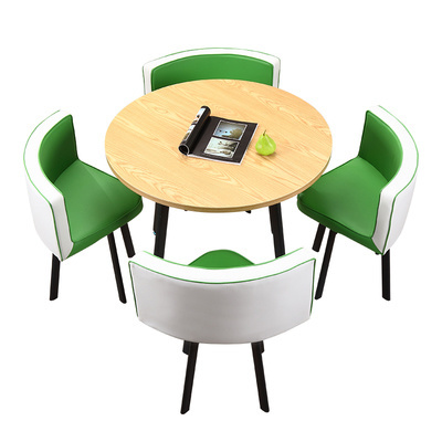 Spacious Coffee Dining Set - Leather Seat (1+4)