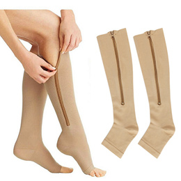 Unisex Medical Varicose Veins Socks Compression Stocking Below Knee Open  Toe 23-32mmHg Help Blood Circulation Anti-Fatigue for Women&Men