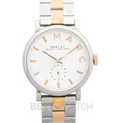 Baker White Dial Two Tone Stainless Steel Ladies Watch 36MM MBM3312