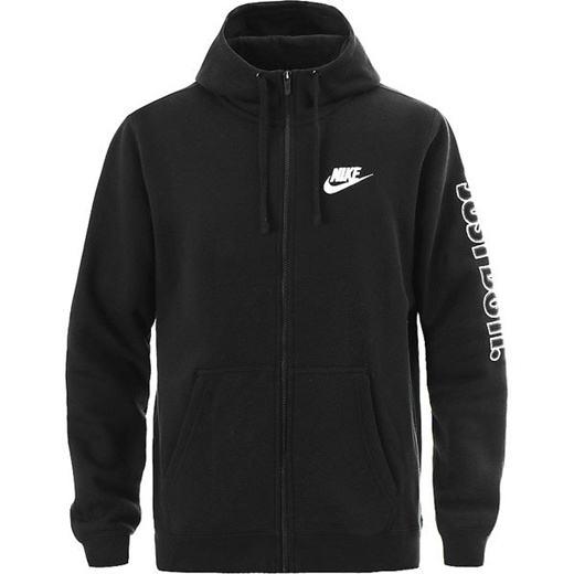 black and white nike zip up