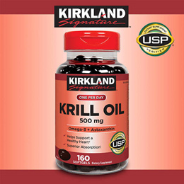 [무료배송] C/커클랜드 크릴오일 Krill Oil Kirkland 500mg 160정