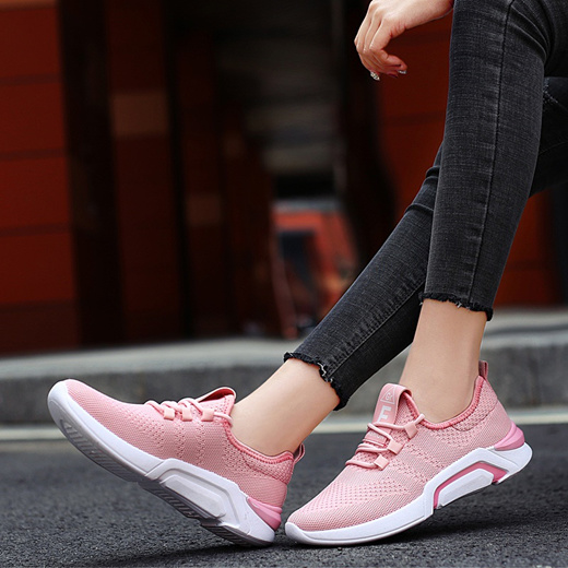 Women Chunky Sneakers Platform Pink 
