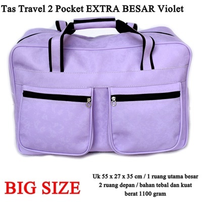 Tas Travel 2 Pocket EXTRA Besar