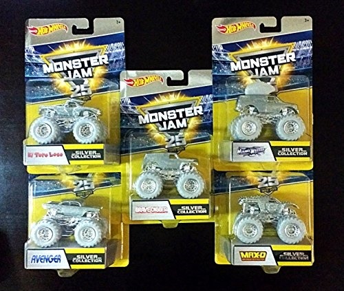 hot wheels monster jam silver collection