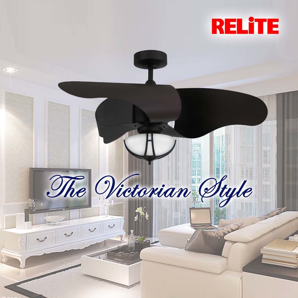 Reliterelite Flyer 44inch Dc Ceiling Fan With Light Kit The Victorian Style