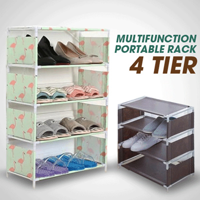 Qoo10 Rak  Portable  4 Susun Untuk Sepatu  Sandal Rack 