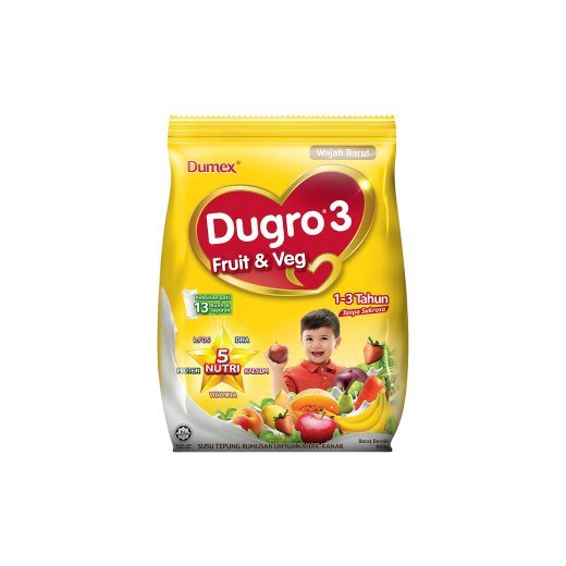 Qoo10 Dumex Dugro 3 Fruit Veg Milk Powder 1 3 Years 850 900g Halal Certifi Baby Maternity