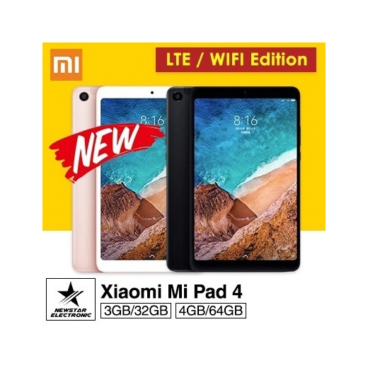 Qoo10 Latest Xiaomi Mi Pad 4 Mi Pad 4 Plus Wifi Lte 4gb 64gb 6000 Ma Mobile Devices