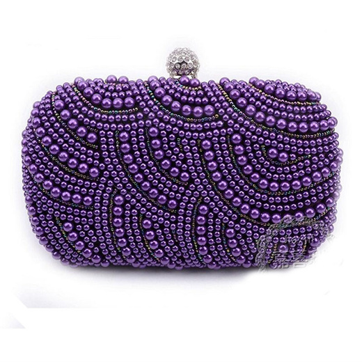 purple bridal bags