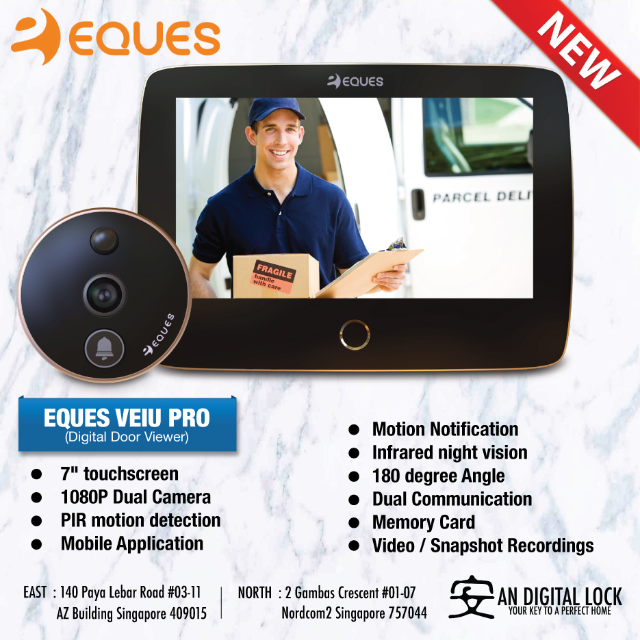 Eques Veiu Pro Digital Door Viewer