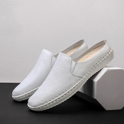 Casual Leather Moccasins Mens Mules 