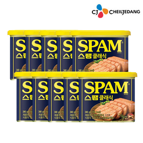 [Super Today Special Price] [W Prime] CJ CheilJedang Spam Classic 340g 10 units