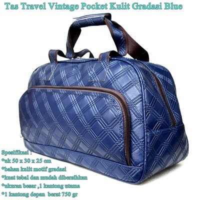 Tas Travel Vintage Pocket Kulit GRADASI