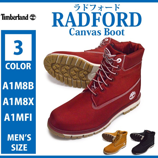 red canvas timberland boots