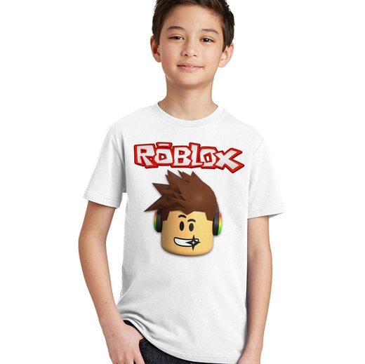 Qoo10 Roblox Character Head Kids Boys Girls T Shirt Tops Tees