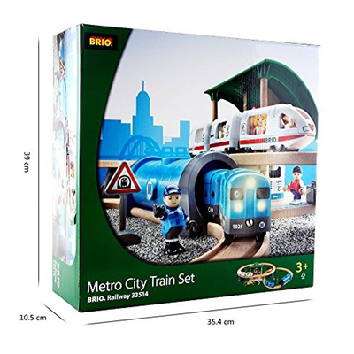 brio metro city train set 33514