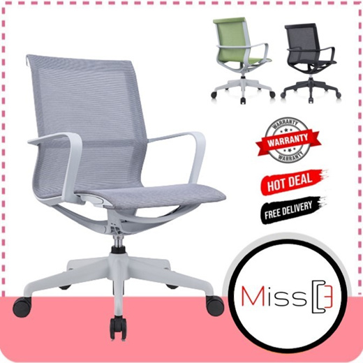 Qoo10 - Miss3 Ollie Green Office Chair / Study Chair - Free installation  with ... : Furniture & Deco