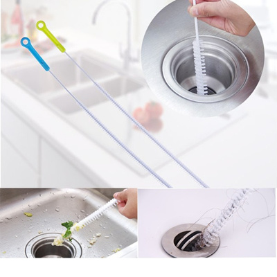 71cm Long Flexible Sink Overflow Drain Dredge Cleaning Brush Cleaner Kitchen Tool Remove Hair Clear