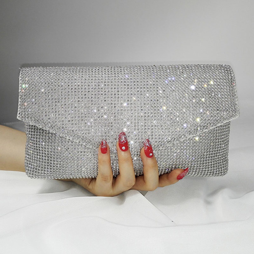 silver envelope bag