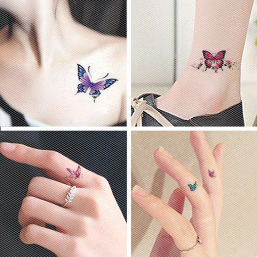 Download Qoo10 Sexy 3d Butterfly Tattoo Stickers Waterproof Flower Arm Tattoo Sticker Bath Body