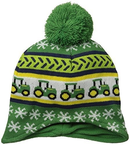 boys green winter hat