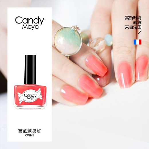 Qoo10 Miss Candy Moyo Color Nail Polish Nail Jelly Candy Colored Watermelon Diet Styling