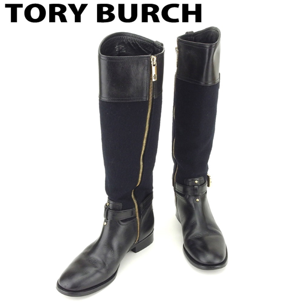 tory burch navy boots