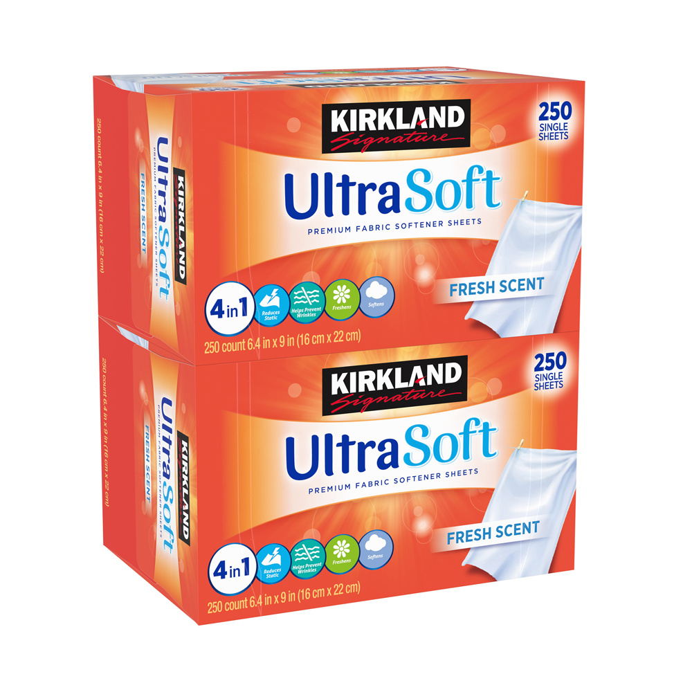 Qoo10 - KIRKLAND SOFTNER SHEETS 250ct x 2 1set : Household