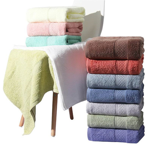 colourful bath towels