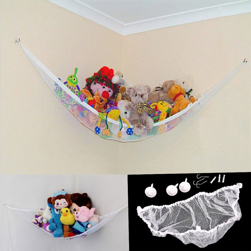 130x90x90cm Baby Hammock Net Stuffed Animals Dolls Storage Storage Hanging