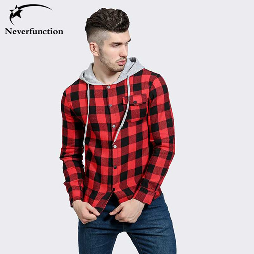 black and red plaid hoodie