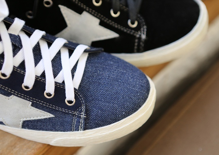 sneakers with big star on side