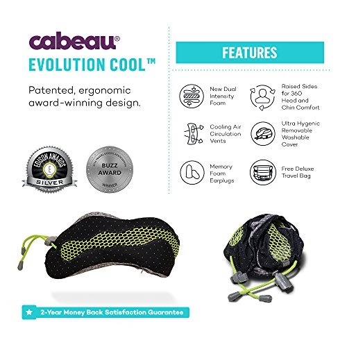 cabeau evolution cool travel pillow