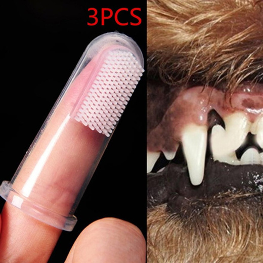 Qoo10 - Super Soft Pet Finger Toothbrush Dog Brush Bad Breath Tartar Teeth  Too : Pet Care