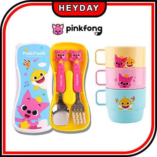 Pinkfong Baby Shark Spoon Fork Set – seoulpapa