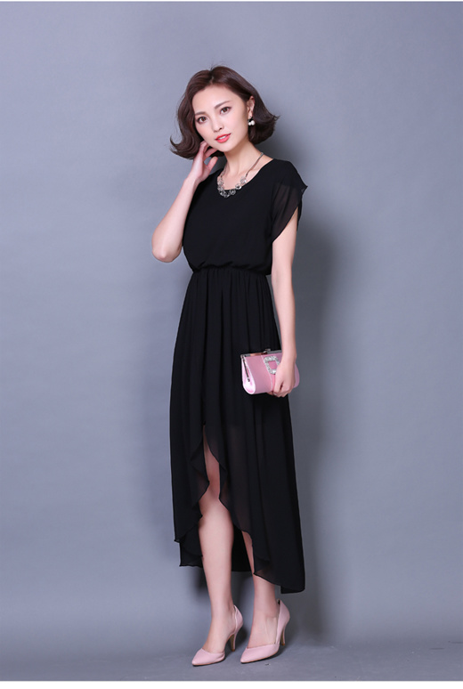 womens black maxi dress casual