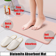 Bath Mat Absorbent Diatomaceous Large Floor Door Quick Dry Rug Carpet  NonSlip CN